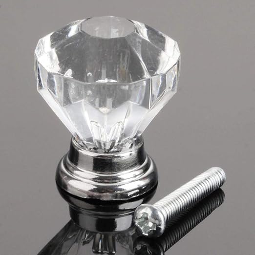 Puerta De Gabinete Perilla Perillas De Cristal Con Forma De Diamante De