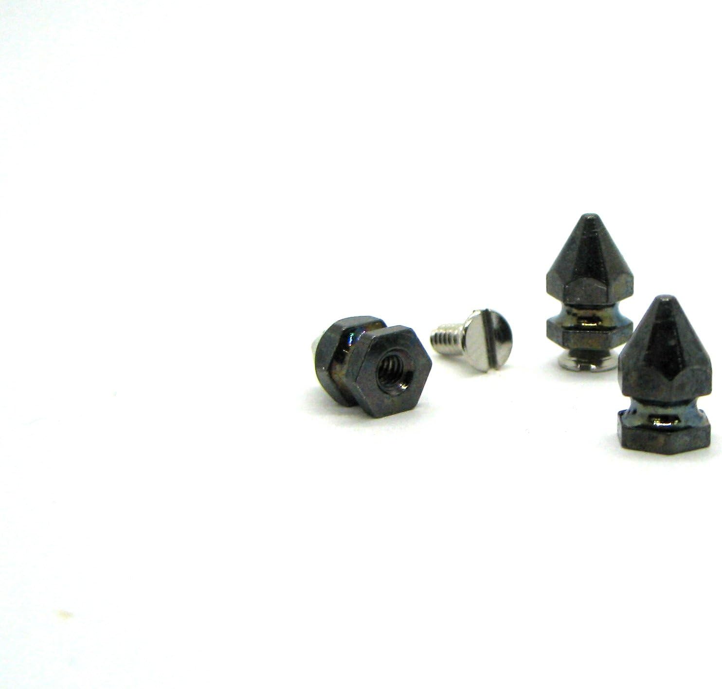 Amazon Com Hex Spikes Size 10 3 8 Inch Black Ideally Used For Denim And Leather Work Screw Back Spikes Pack Of 100 Studs And Spikes Arts Crafts Sewing