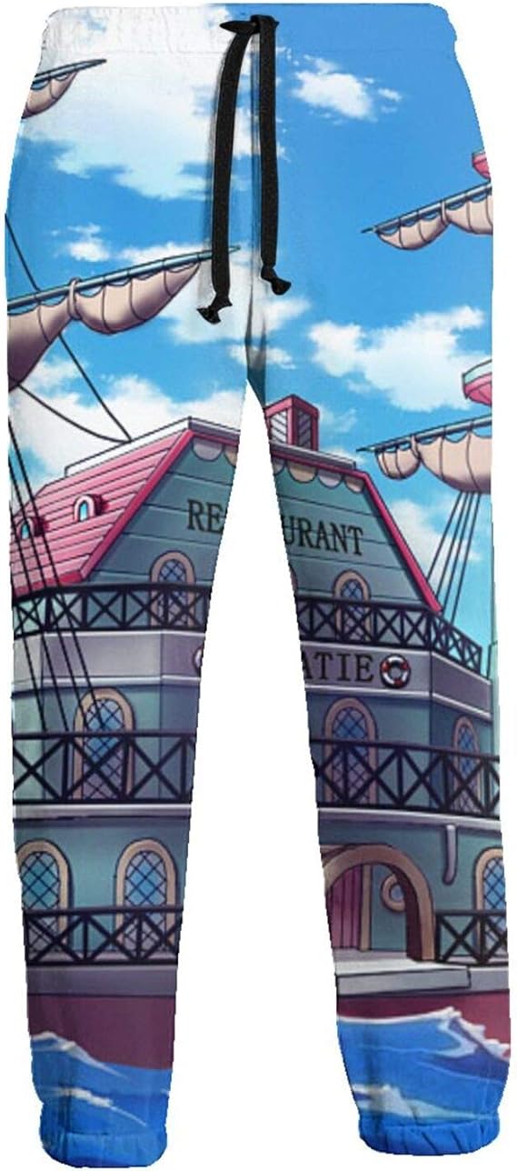 Amazon Co Jp ワ ンピース モンキーd ルフィロロノアバイサウロンナミウソップサンジトニートニーチョッパー 3dプリントスウェットパンツ面白いジョガーパンツスポーツズボントラックスウェットパンツ 服 ファッション小物