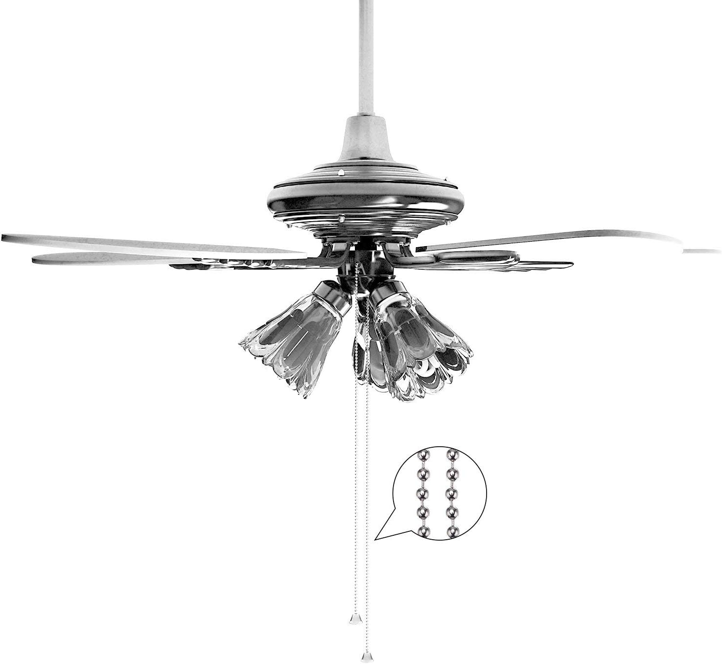 Ceiling Fan Switch Zing Ear Pull Chain Switch ZE-268S6 3 Speed 4 Wire Pull Chain Switch Control Ceiling Fan Replacement Speed Control Switch (Bronze): Appliances