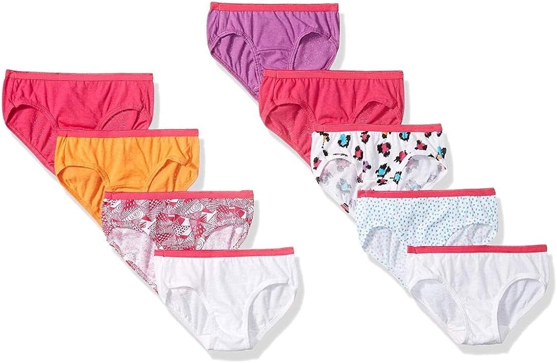 Hanes Girls' Hipster Multipack (colors and prints may vary): Clothing