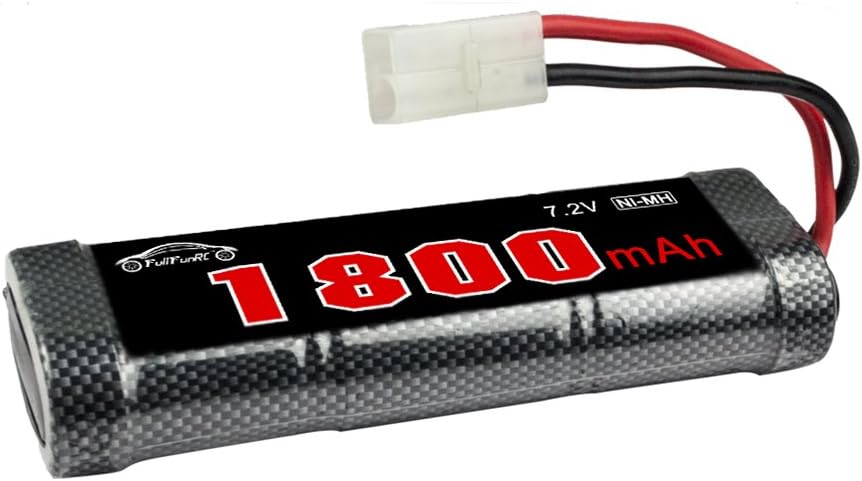 FullFunRC 7.2V 1800mAh Flat Ni-MH Rechargeable Battery Pack with Tamiya Connector for RC Model car,Boat,Plane