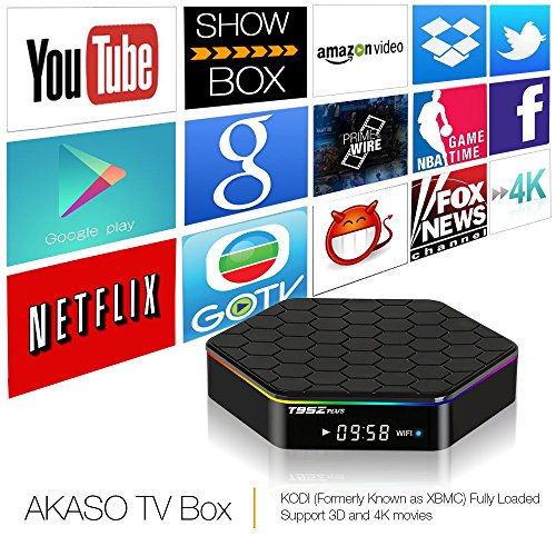 Akaso t95z plus tv box 4k pre-installed android 6.0, am…