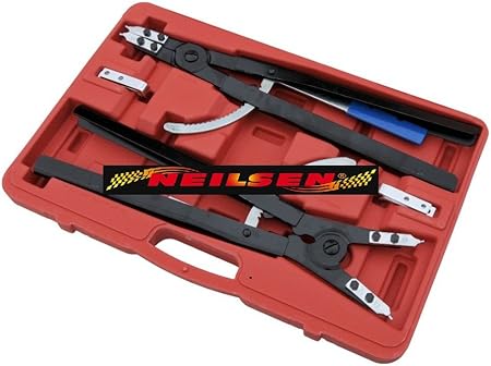 Coffret Circlip Pince 500mm Grand Geant 508mm Machoire Interchangeable 2304 Amazon Fr Bricolage