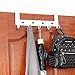 Gulevy Mini 5 Hook Over The Door Hook Organizer Rack - Silver