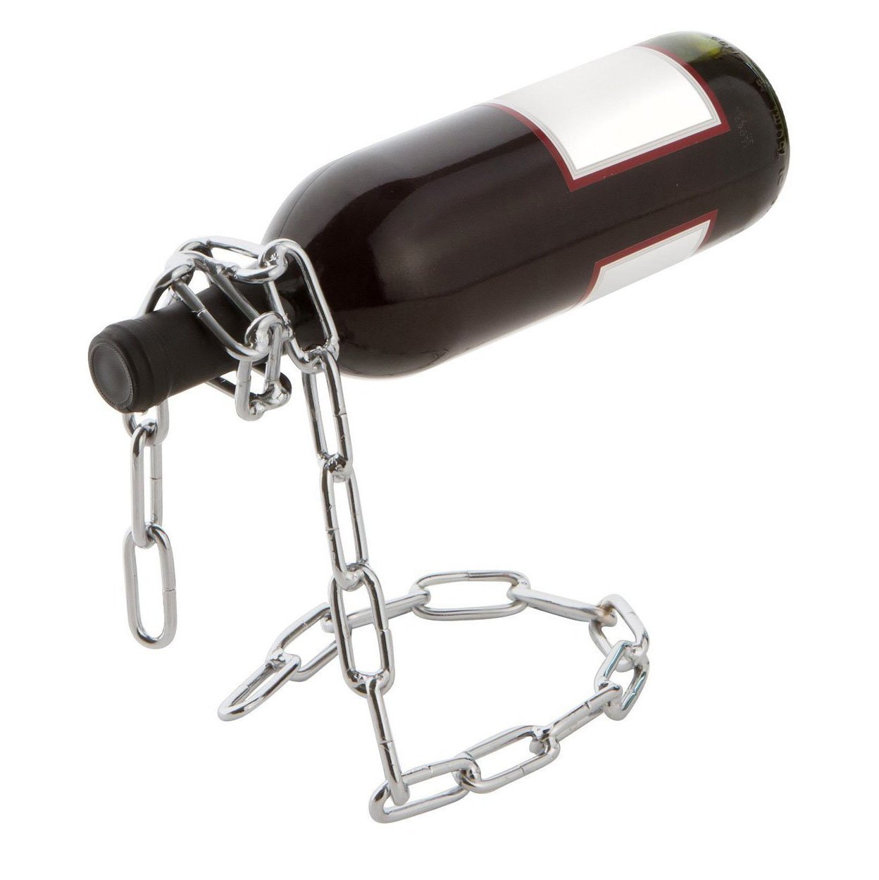 VintageBee Vintage Chain Bottle Holder Steel Link Novelty