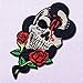 Snake Rose and Skull Patch Embroidered Applique Badge Iron On Sew On Emblem