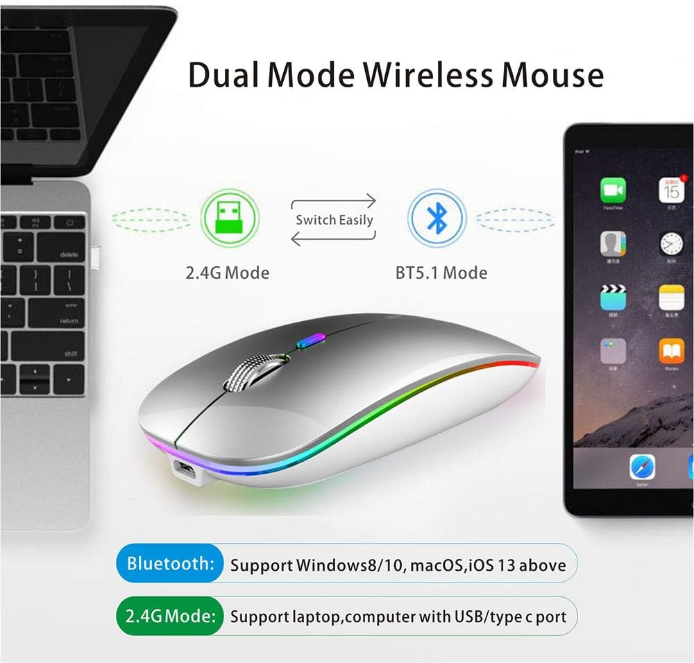 Uiosmuph Bluetooth Mouse - Image 4