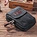 Ranboo Canvas Phone Pouch for Men Small Crossbody Purse Shoulder Cell Phone Arm Bag Multifunction Carrier Belt Clip Holster Case Fit for iPhone 16/15/14/13/12 Pro Max Samsung Galaxy S25 Edge S24 Ultra