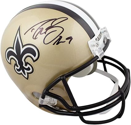 drew brees signed full size helmet