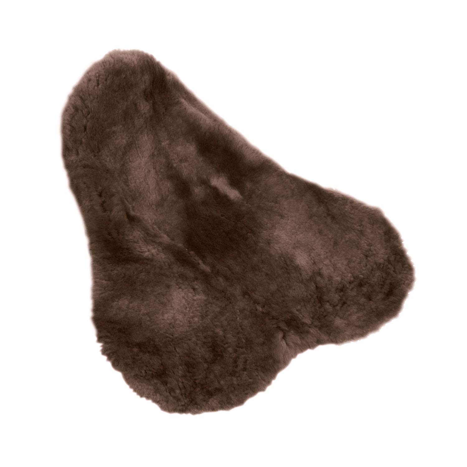 LeMieux Lambskin Seat Saver - Dark Brown Wool, One Size