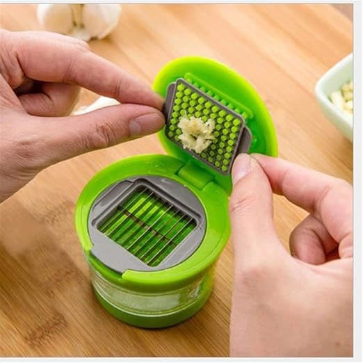 Bearony Mini Manual de Prensa de Ajo Chopper Slicer Squeezer Ajo ...