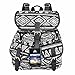 Vbiger Canvas Backpack for Women & Girls Boys Casual Book Bag Sports Daypack (Elephant Black)