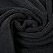 Qute Home 4-Piece Hand Towels Set, 100% Turkish Cotton Premium Quality Towels for Bathroom, Quick Dry Soft and Absorbent Turkish Towel, Set Includes 4 Hand Towels (Black)