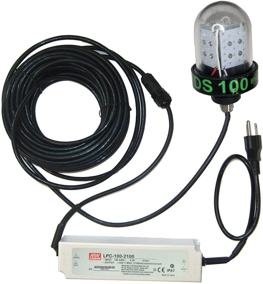 Hydro Glow DS100 100W/120VAC Underwater Dock Light - Green Sinking Style