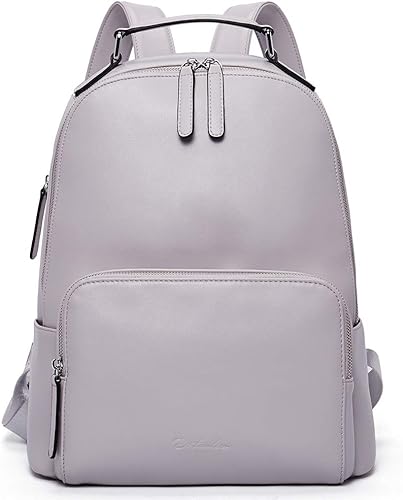 Amazon ボスタンテン Bostanten リュック レディース 本革 レザー 大容量 ビジネス 旅行用 スーツケース固定可 グレイ Bostanten レディース