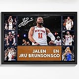 Black Framed Basketball Superstar Jalen Brunson