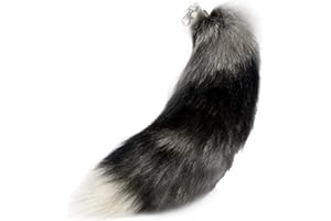 ASkinds Fox Tail Keychain Fox Tail Fur Keyring Soft Fluffy Bag Hanging Charm Pendant Key Handbag Pendant Accessories Gift for Women