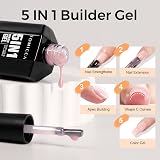 TOMICCA 5-in-1 Builder Nail Gel 15ML Milky Pink UV/LED Extension Gel view 3
