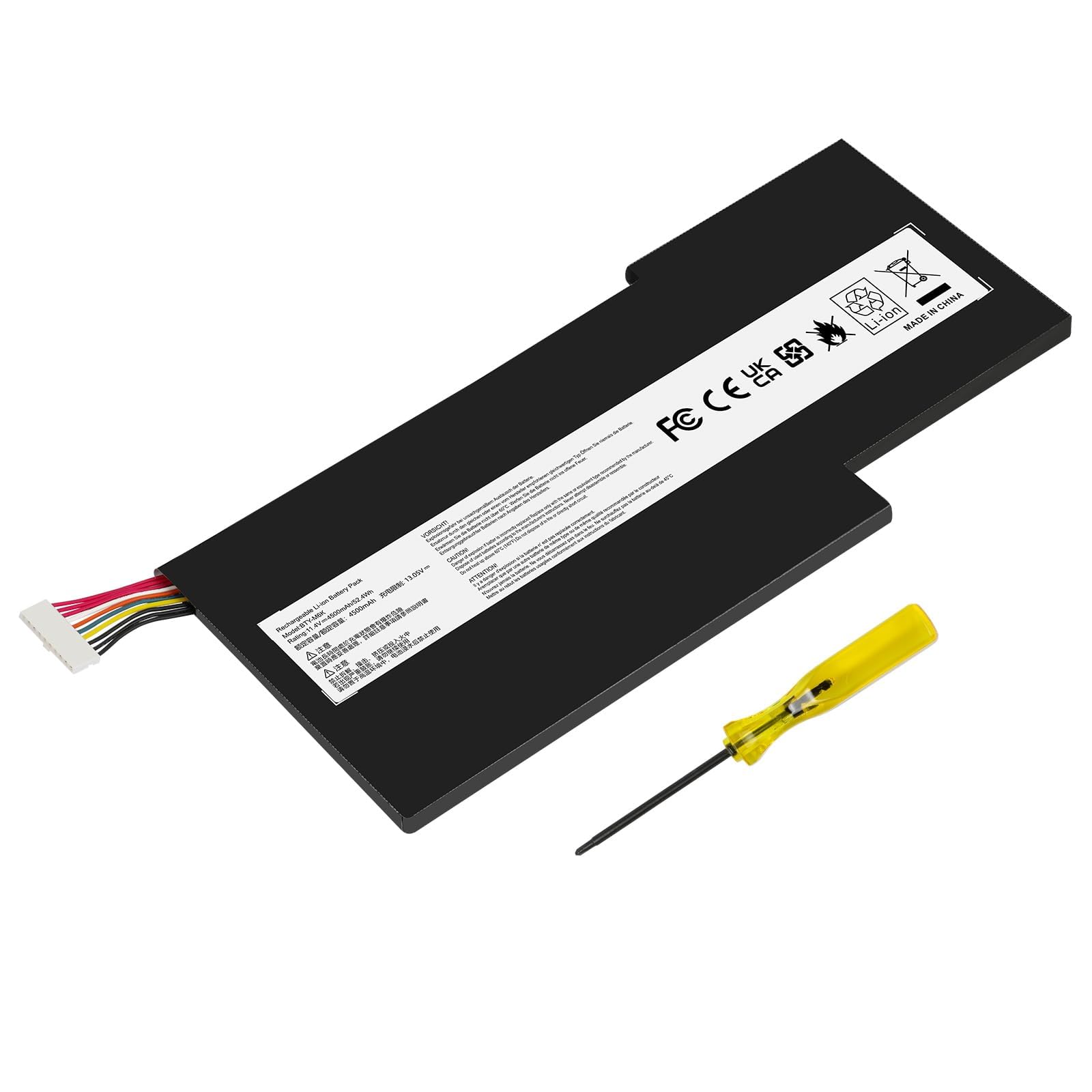 Photo 1 of BTY-M6K Battery Compatible with MSI Stealth Pro GF63 GF65 GF75 GS63VR GS73VR 7RG 7RG-005 Thin 8RB 8RC 8RD 8RD-031TH 8RC 8RF 8SC 8RX 9SC 9SCXR Thin 10SDR 9SEXR 9SD GS73 8RF WS63 8SK WP65 WF65 WF75