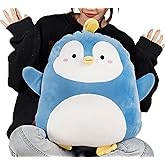 COSGOO 17.7 Inch Soft Blue Penguin Plush Hugging Pillow Cute Penguin Stuffed Animal Plushies Penguin Doll Toy Kids Stuffed Animals Penguin Plush Toys for Birthday, Valentine, Christmas or Daily