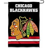 Chicago Blackhawks Black Double Sided Garden Flag