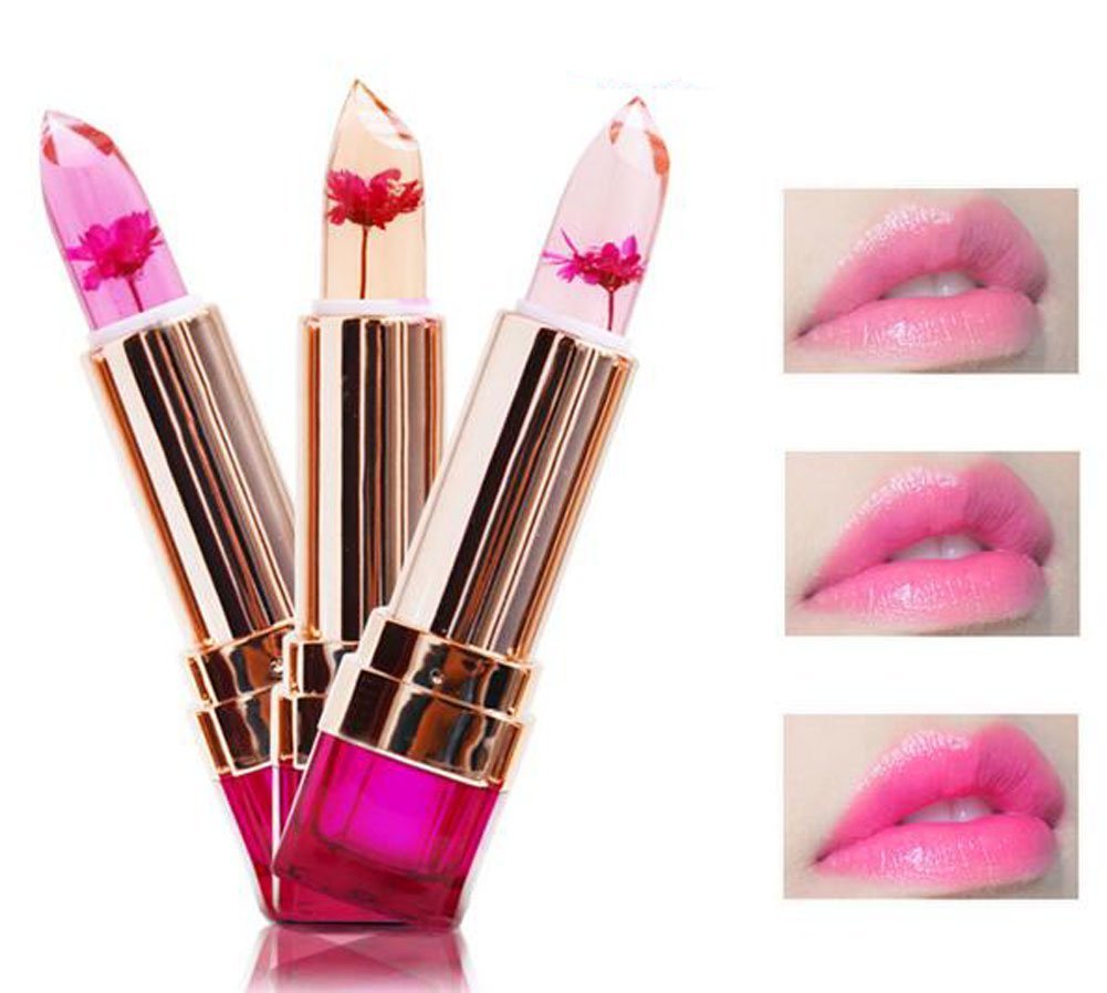 Farbwechsel Lippenpflege-Stift – Wasserfester Lip Balm, ändert Farbe Durch Temperatur & PH-Wert, 3,2 G, Für Weiche Lippen