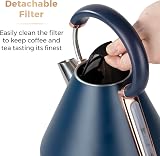 Tower Cavaletto Pyramid Kettle 1.7L 3000W Midnight Blue Rose Gold view 6