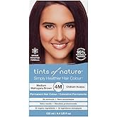 Tints of Nature 4M Medium Mahogany Brown Permanent Hair Dye, Nourishes Hair and Covers Greys, Ammonia-Free, 4.4 fl oz