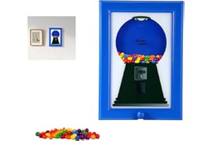 Sinbana Candy Dispenser Picture Frame, Handy Candy Photo Frame Gumball Machine Sweet Dispenser for Desk Countertop Wall Mount
