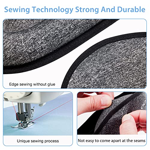 MZOO Luxury Sleep Mask for Back and Side Sleeper, 100 Block Out Light