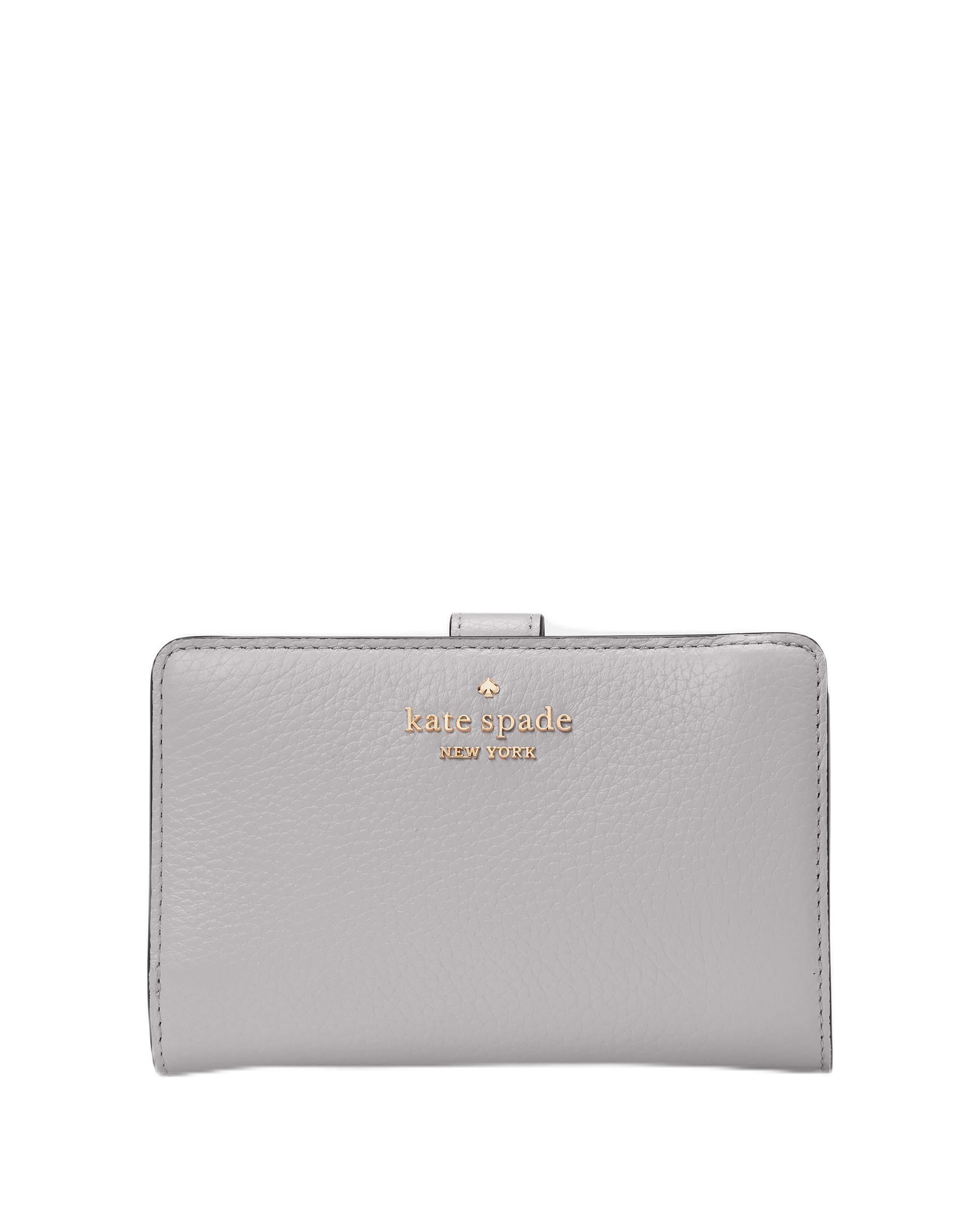 kate spade new york Leila Pebbled Leather Medium Compact Bifold Wallet