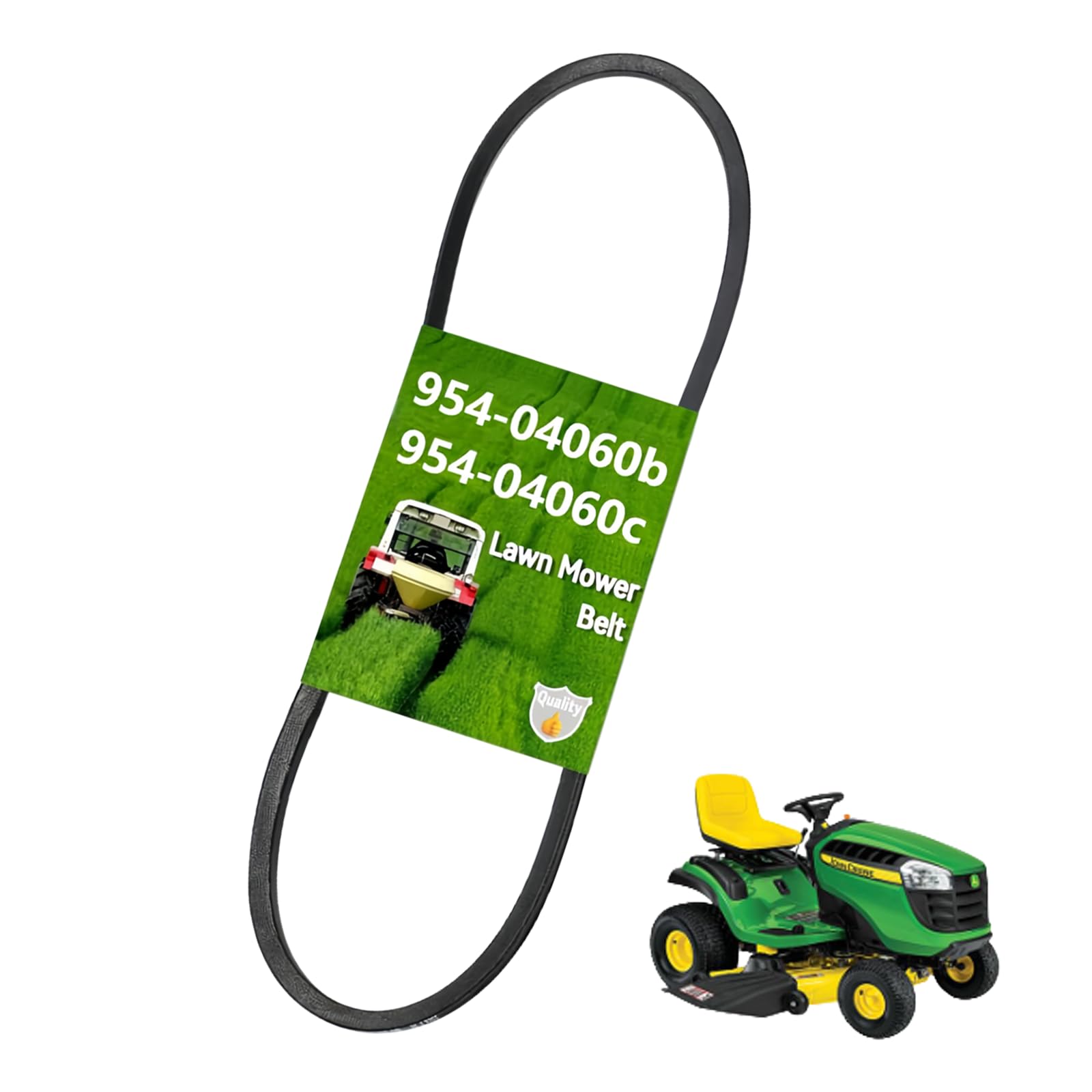Photo 1 of 1/2 x 96 Inch Mower Deck Belt for Cub Cadet LTX 1042, Troy-Bilt Bronco 42" John Deere GX10851| Replaces 754-04060, 954-04060, 754-04060B