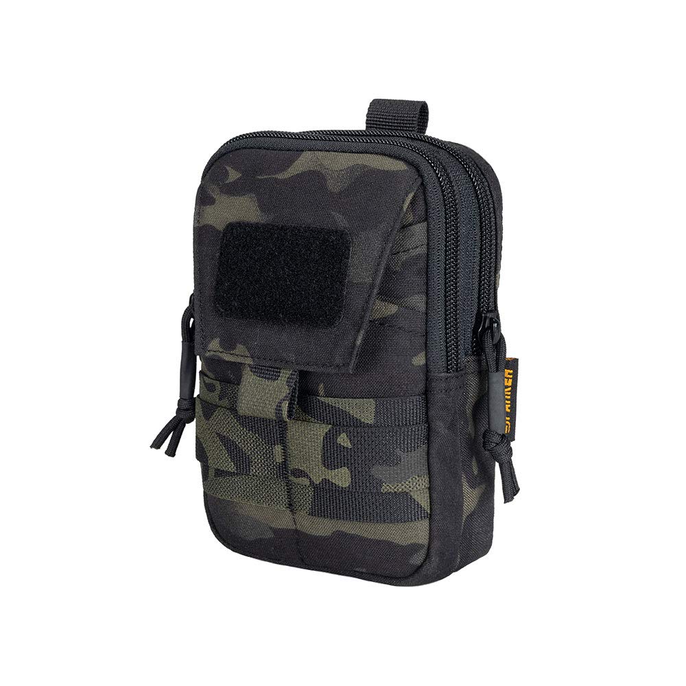 EXCELLENT ELITE SPANKER Tactical Molle EDC Pouch Tool Holder for Sports Hiking Camping Traveling(Mutlicam Black)