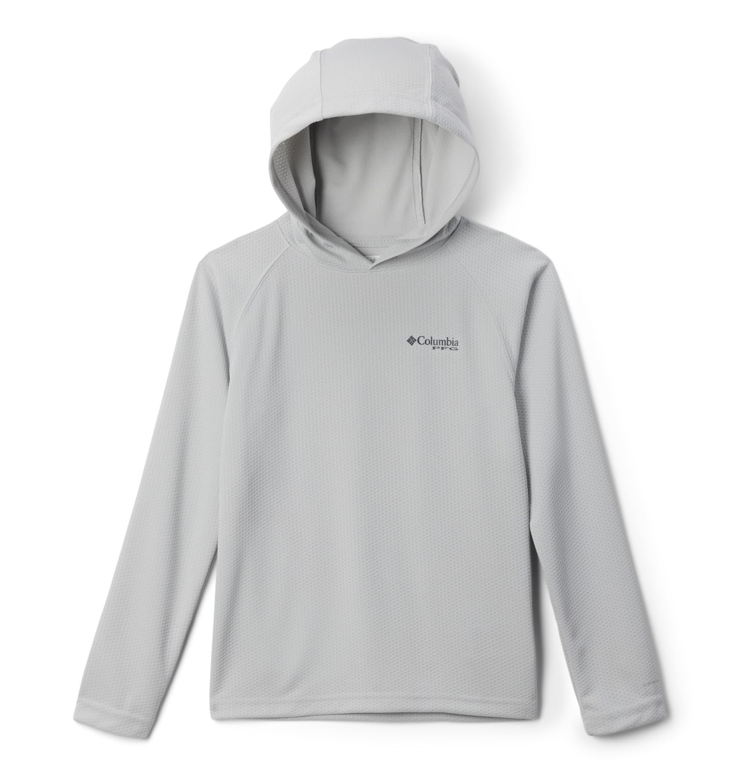 Columbia Youth Unisex PFG Solar Stream Hoodie, Cool Grey, X-Large