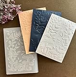 HIENAJ Mushroom Leaf Background Embossing Folders