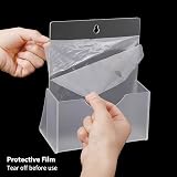 Thboxes A5 Leaflet Holder 3 Pack Clear Acrylic Stand with Hanging Hole view 4
