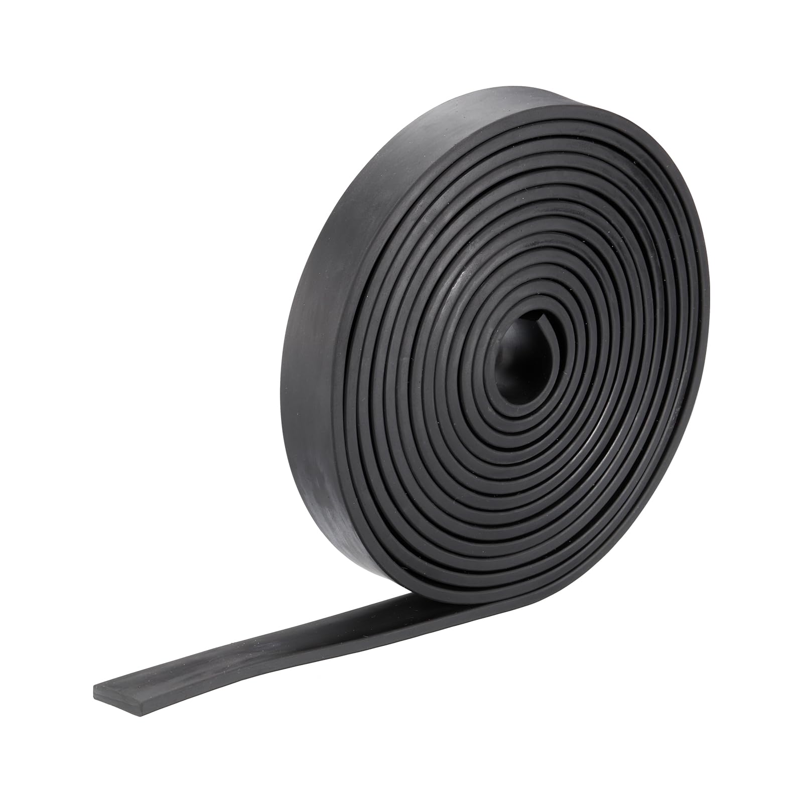 METALLIXITY Solid Rubber Strips (78.74" L x 0.98" W x 0.2" T) 1Pcs, Rubber Neoprene Sheet Rolls - for DIY Gasket Sealing Padding Reduce Vibration Mat, Black