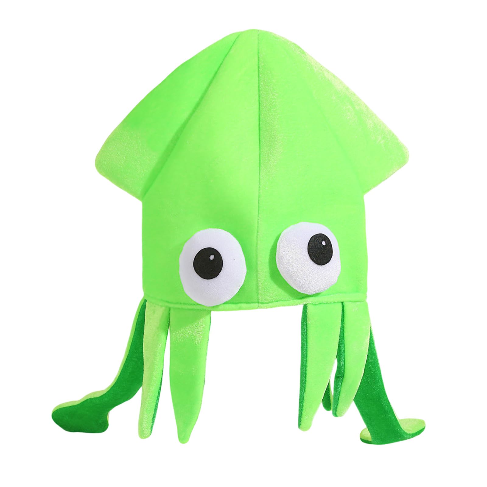Copbopwn Playful Squid Hat Funny Party Hats Soft Breathable Fabric Octopus Hats for Costume Party Cute Sea Creature Headwear Themed Event Dressing Up Props Fish Hat Silly Hats for Adults — image 1