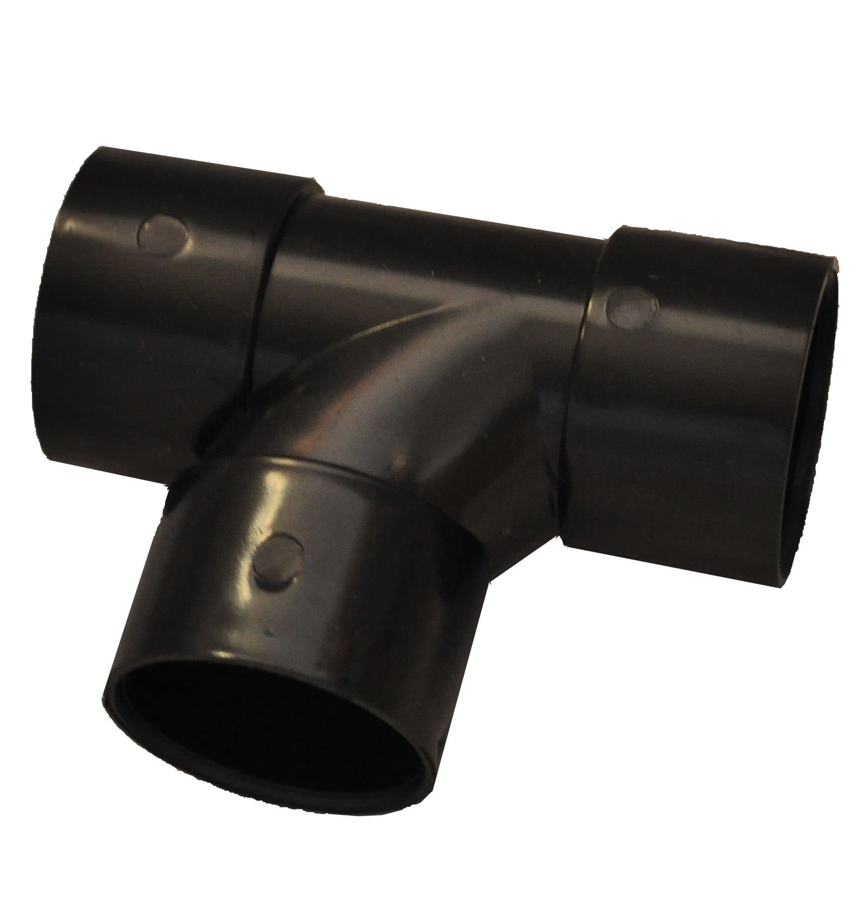 Solvent Weld 50mm Waste Pipe 90 Degree Tee - Black