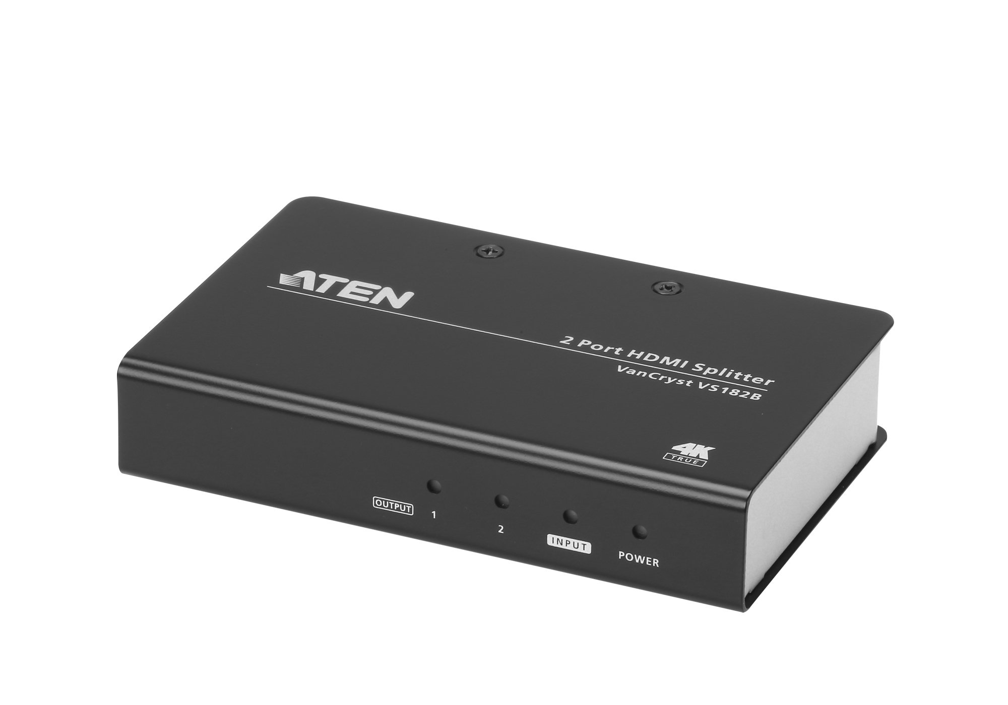 ATEN True 4K HDMI Splitter 2 port VS182B, HDMI (3D, Deep Color, 4K); HDCP 2.2 Compatible, Up to 600MHz, up to 15 m(1920x1200)/ 1.8m (True 4K)* UK, #1 KVM Market Leader