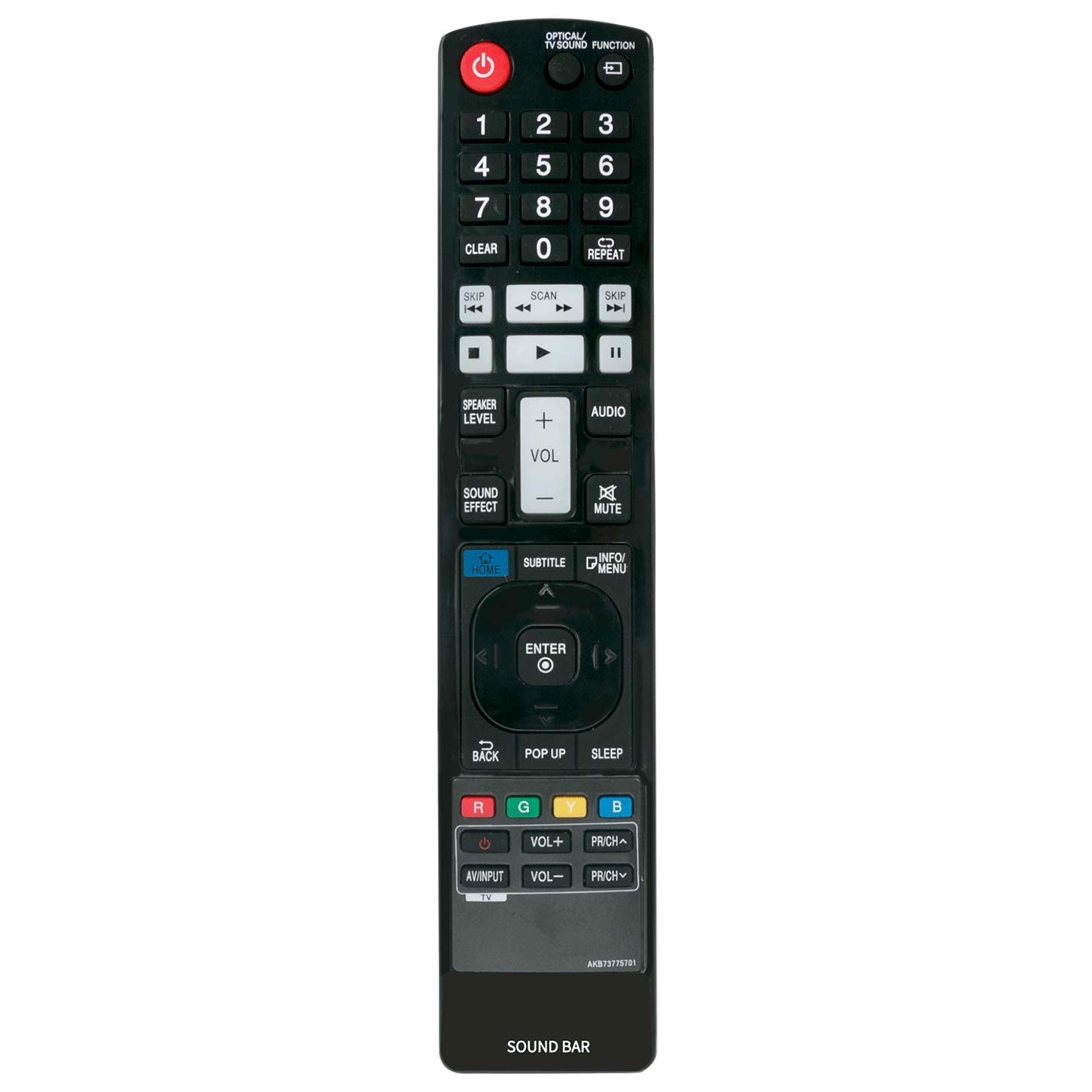 VINABTY AKB73775701 Remote Control Replaced for LG Soundbar NB3730A S33A1-D NB3740A NB3730A-NB NB3732A