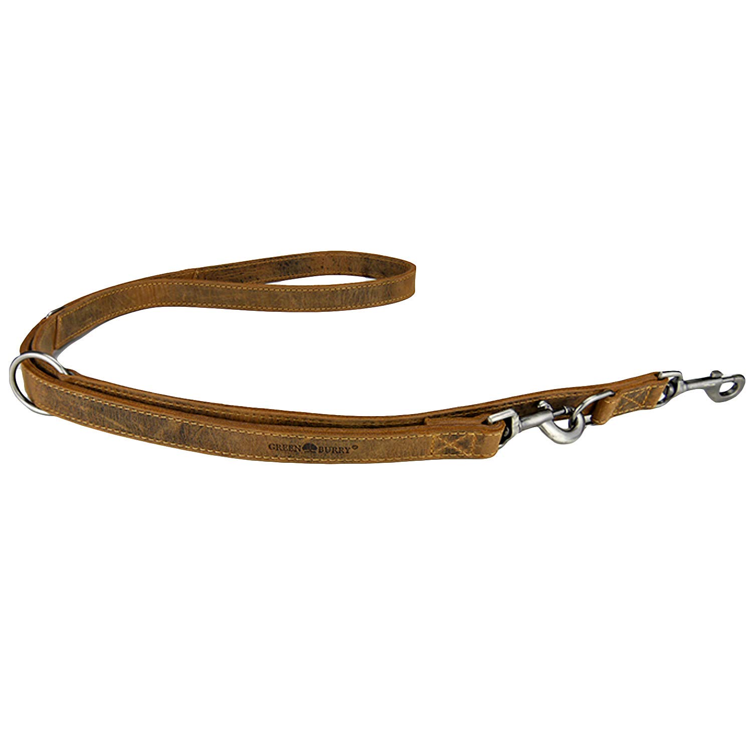 Greenburry Vintage 1602-25 Leather Dog Leash, Dog Chain for Walking