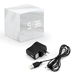 OCT17 Marble Pattern Alarm Clock, Fashion