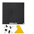Creality Official CR-10 Platform Tempered Glass Bed with 4 Binder Clips, Removal Tool, 310x310x4mm, 3D Printer Cr-10s/Cr-10 V2 Upgraded Build Plate Printing Surface for Heated Bed