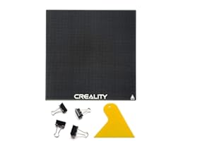 Official Creality Ender 3 3D Printer Platform Tempered Glass Bed with 4 Binder Clips, Removal Tool, 235x235x4mm, Ender 3 Pro/