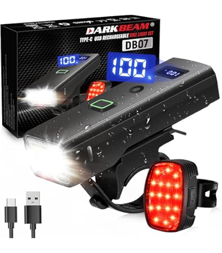 Phare Vélo 1000 Lumens – 4 LEDs, 2000mAh, Rechargeable USB-C, Étanche IPX4 (Pour VTT Et Route)