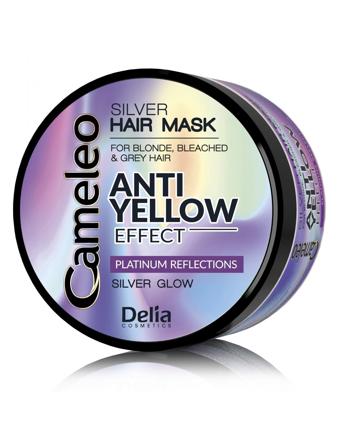 Cameleo - Silver Toning Mask - No Yellow Effect - Purple Treatment & Colour Protect for Blonde, Grey, White Hair - Platinum Tones - UV Protect - No Parabens - 200ml