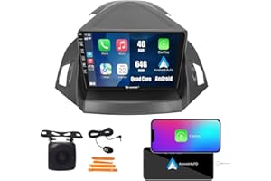 Kunfine Car CarPlay Android Auto Navigation Stereo GPS Radio Reverse Camera Display 9" IPS Touchscreen Headunit Tablet Pad Me