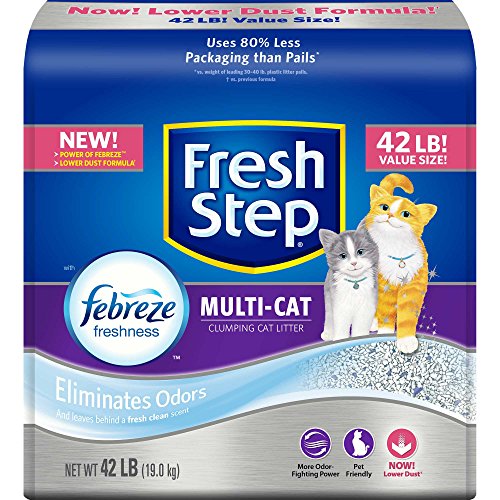 Fresh Step MultiCat with Febreze Freshness, Clumping Cat Litter